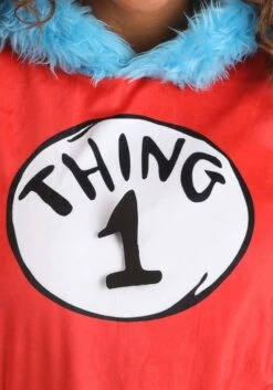 Adult Dr. Seuss Thing 1 & 2 Hoodie Costume Top 11 Adult Dr. Seuss Thing 1 & 2 Hoodie Costume Top -Halloween Costumes thing hoodie costume top alt 4