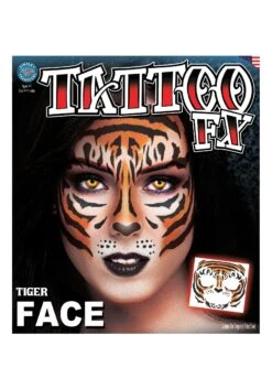 Temporary Tiger Face Tattoo