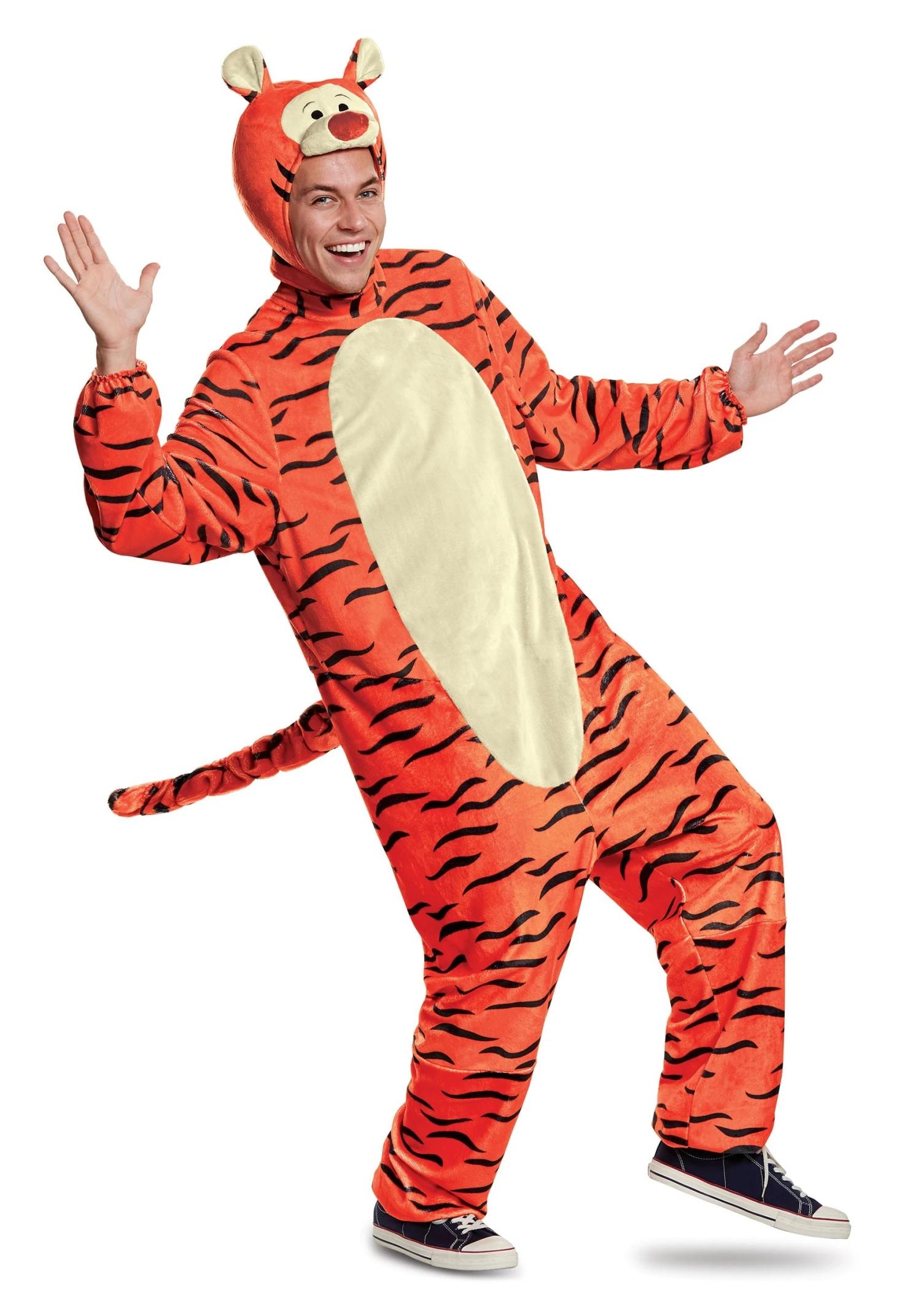 Deluxe Winnie The Pooh Tigger Costume For Adults 8 Deluxe Winnie The Pooh Tigger Costume For Adults - Image 6
