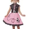 Girl's 50's Poodle Cutie Toddler Costume Dress 2 Girl's 50's Poodle Cutie Toddler Costume Dress -Halloween Costumes toddler 50s poodle cutie costume