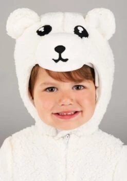 Arctic Polar Bear Costume For Toddlers -Halloween Costumes toddler arctic polar bear costume alt 2