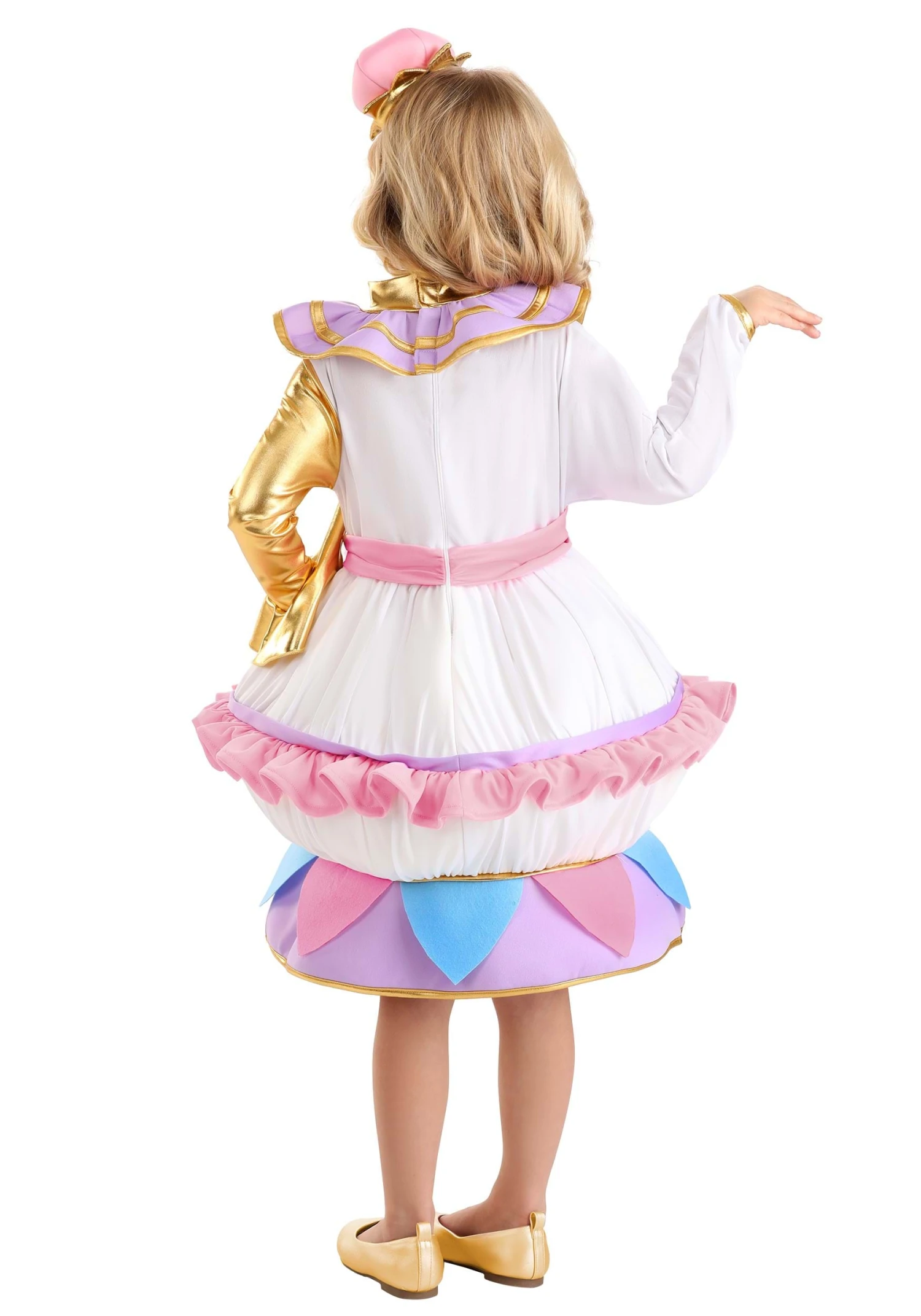Girl's Disney Beauty And The Beast Mrs. Potts Toddler Costume 4 Girl's Disney Beauty And The Beast Mrs. Potts Toddler Costume - Image 2