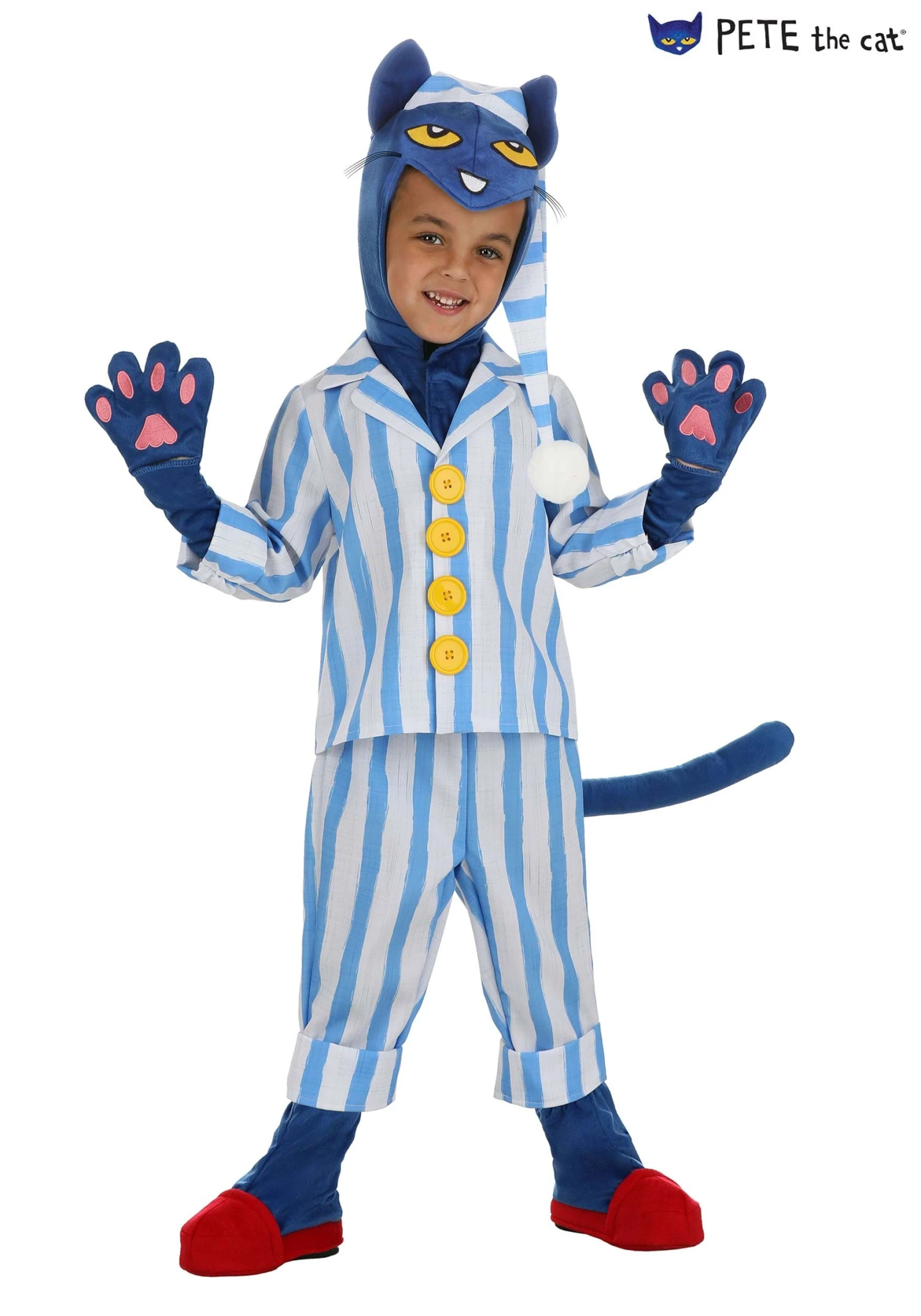 Boy's Bedtime Blues Pete The Cat Toddler Costume 3 Boy's Bedtime Blues Pete The Cat Toddler Costume