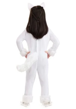 Toddler Big Tailed White Cat Costume 8 Toddler Big Tailed White Cat Costume -Halloween Costumes toddler big tailed white cat costume alt 1