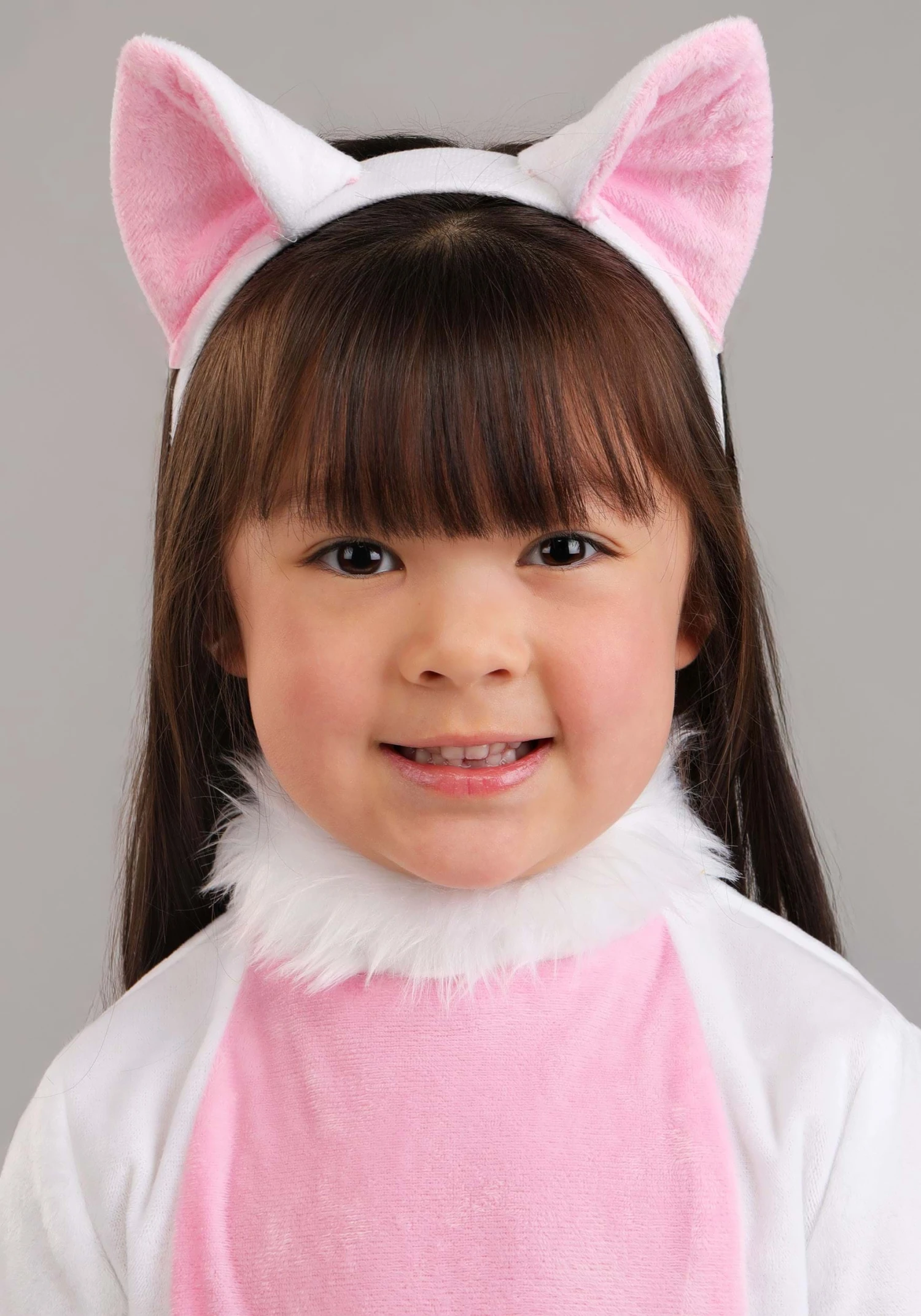 Toddler Big Tailed White Cat Costume 5 Toddler Big Tailed White Cat Costume - Image 3