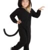 Black Cat Costume Onesie For Toddlers 2 Black Cat Costume Onesie For Toddlers -Halloween Costumes toddler black cat onesie