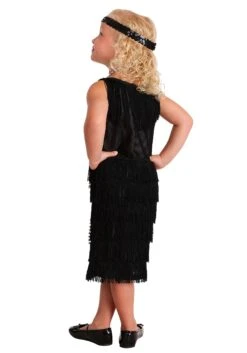 Black Flapper Toddler Costume Dress -Halloween Costumes toddler black flapper dress 1