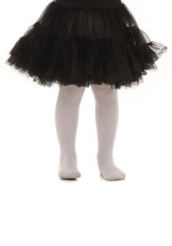 Girl's Toddler Black Knee Length Crinoline