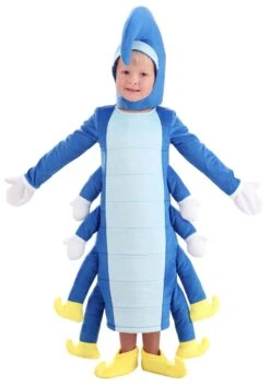 Blue Caterpillar Costume For Toddlers