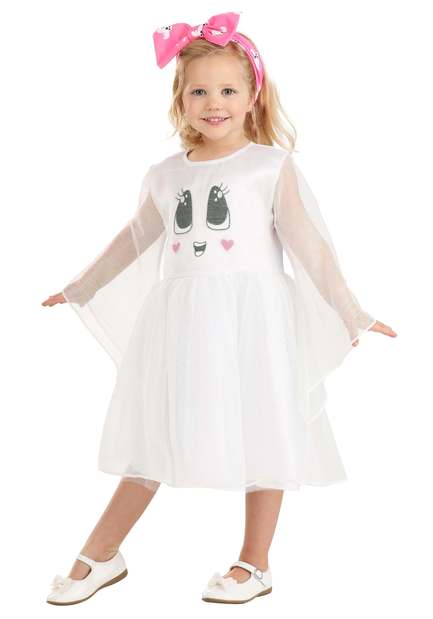 Boo-tiful Ghost Toddler Costume For Girls 3 Boo-tiful Ghost Toddler Costume For Girls