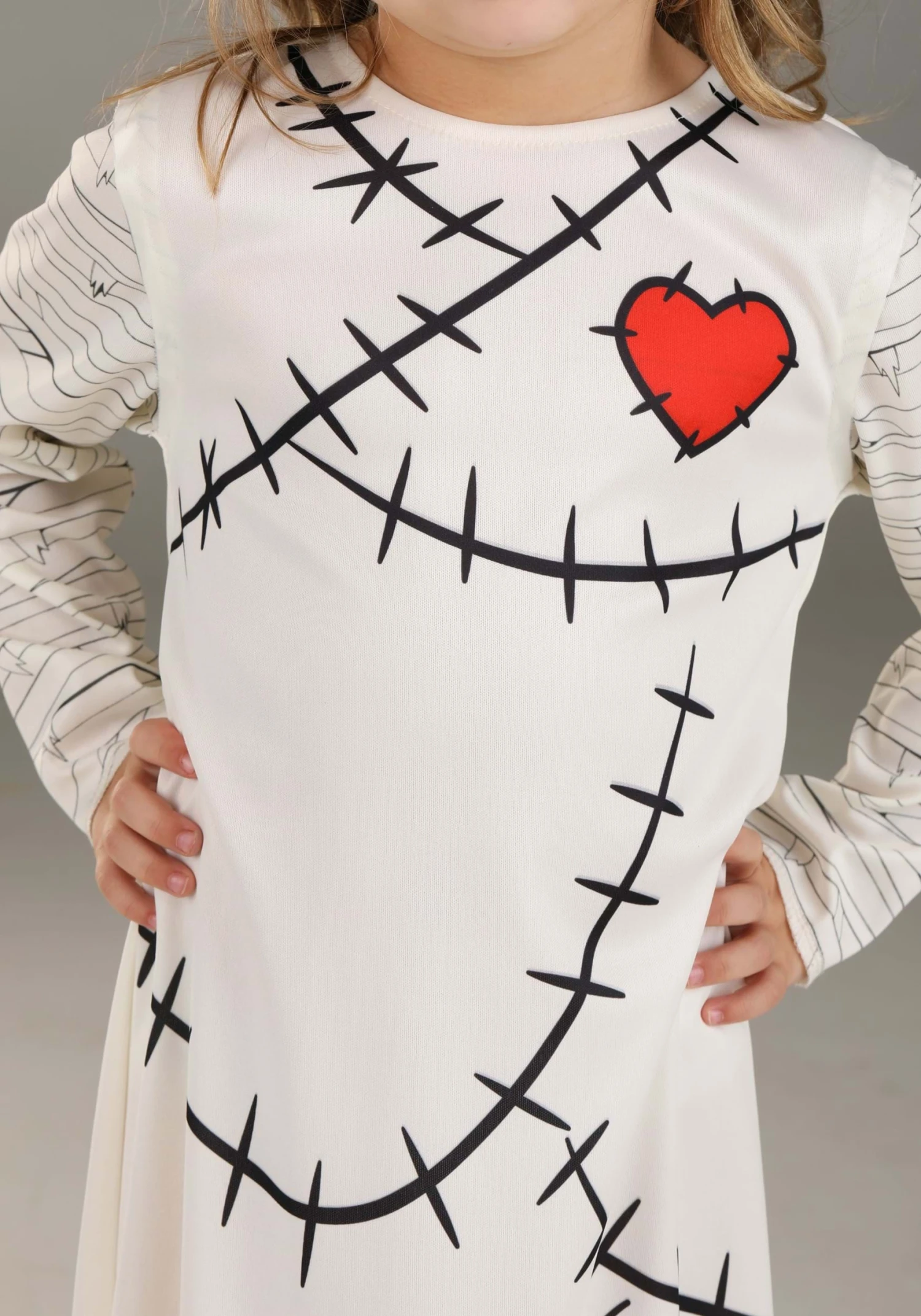 Girl's Bride Of Frankenstein Toddler Costume 5 Girl's Bride Of Frankenstein Toddler Costume - Image 3