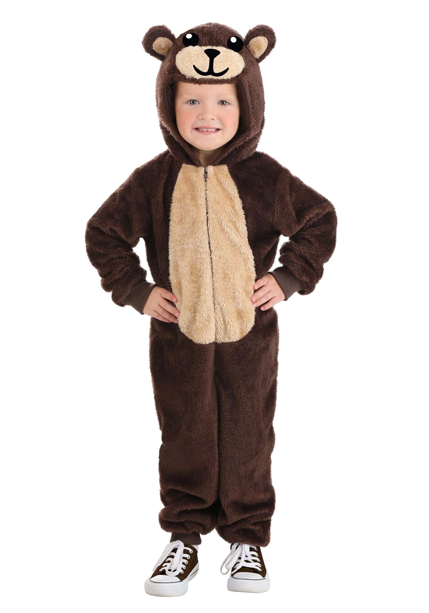 Brown Bear Jumpsuit Costume For Toddler 3 Brown Bear Jumpsuit Costume For Toddler