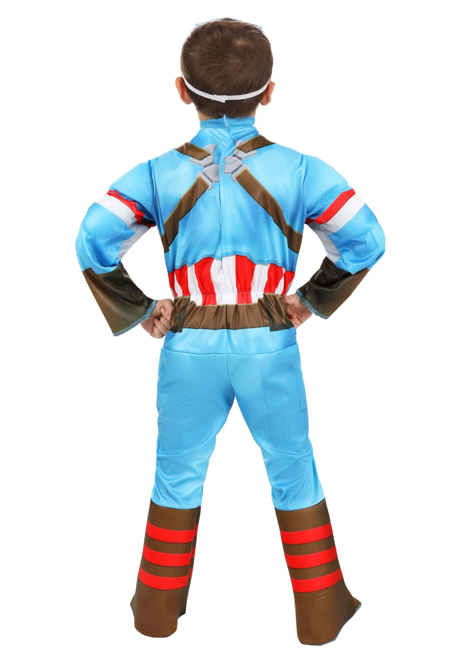 JAZWARES Captain America Costume For Toddlers 6 JAZWARES Captain America Costume For Toddlers - Image 4