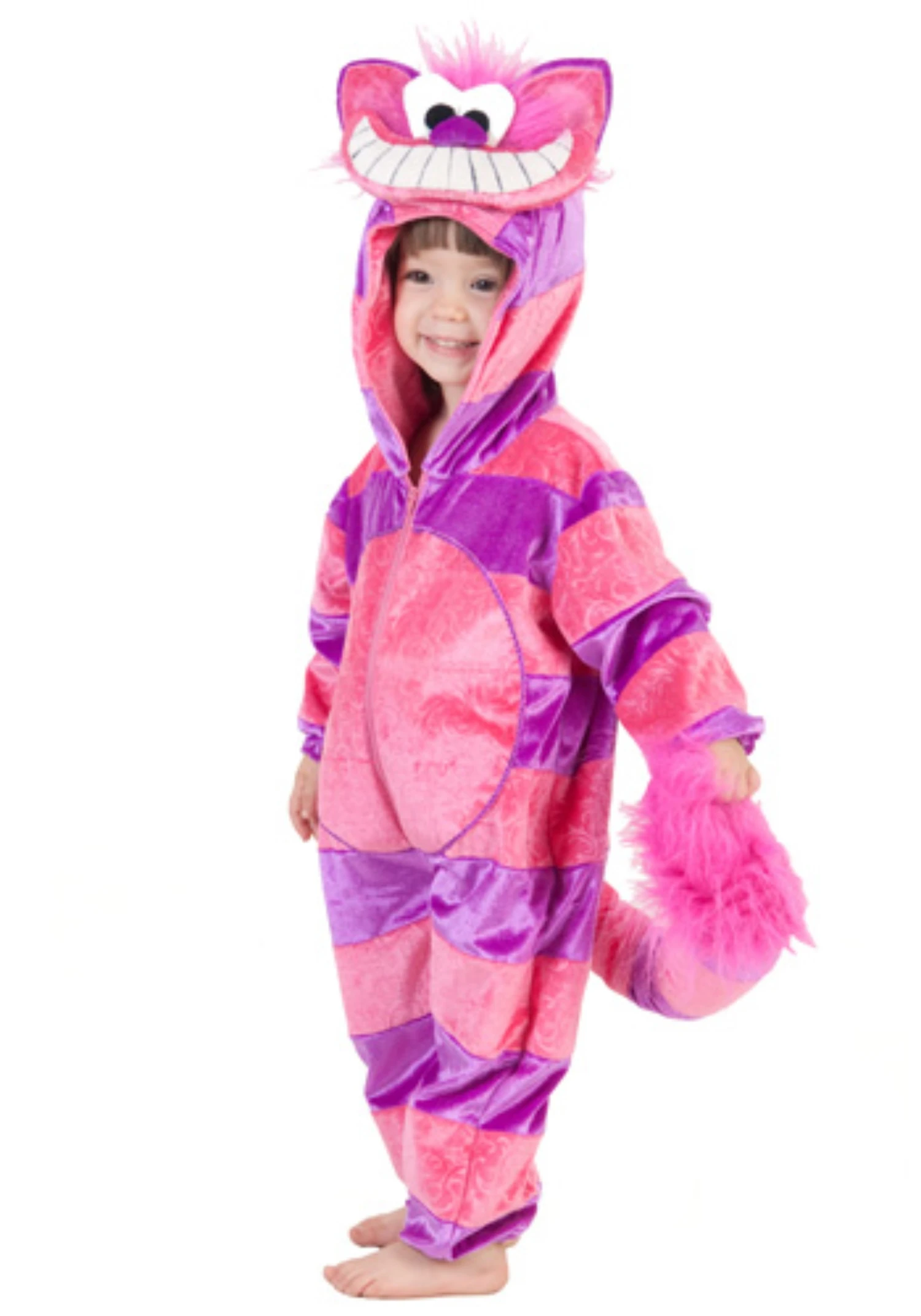 Toddler Cheshire Cat Costume Jumpsuit 3 Toddler Cheshire Cat Costume Jumpsuit