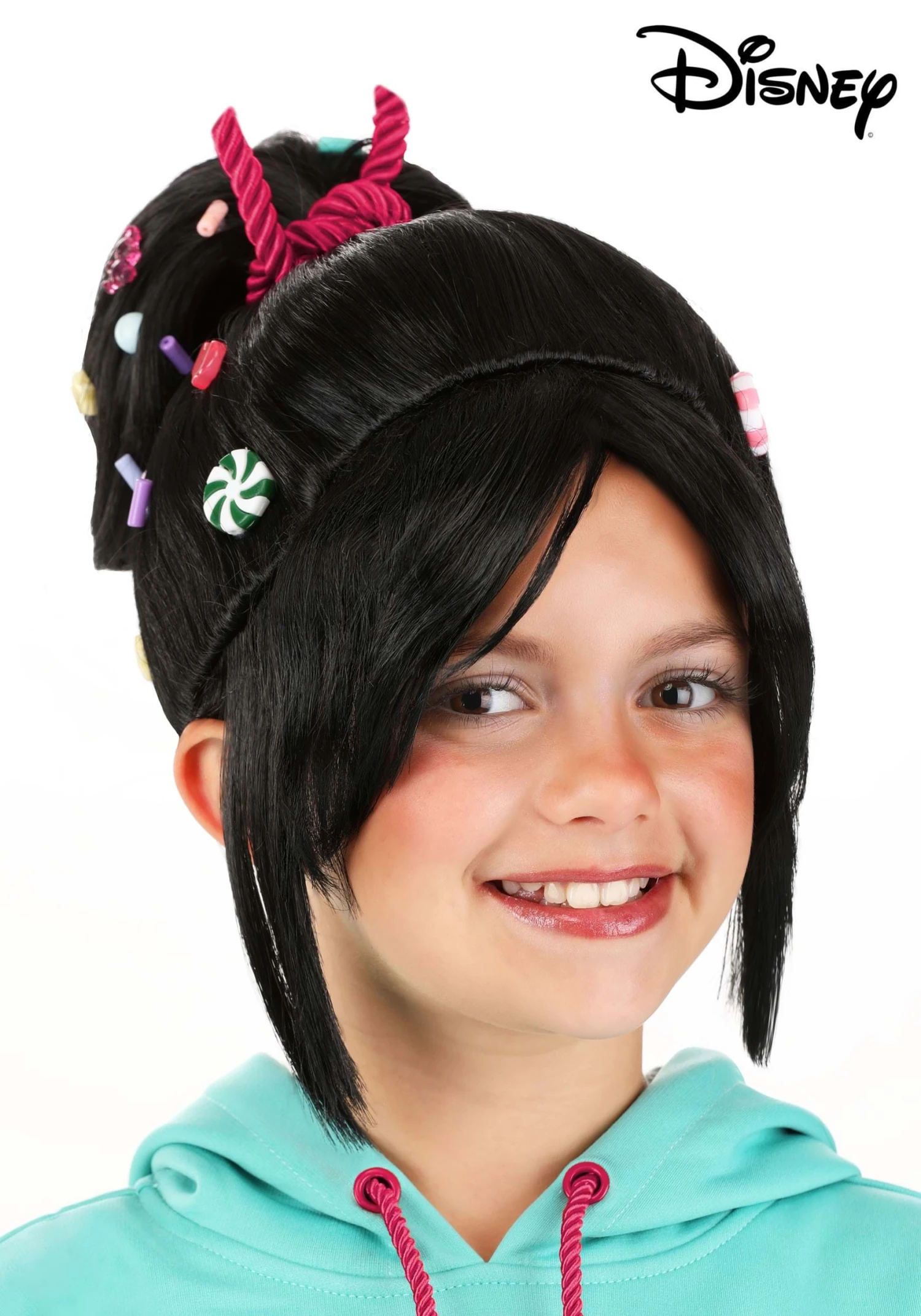 Toddler/Child Disney Wreck It Ralph Vanellope Wig 3 Toddler/Child Disney Wreck It Ralph Vanellope Wig