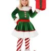 Girl's Christmas Elf Toddler Costume 1 Girl's Christmas Elf Toddler Costume -Halloween Costumes toddler christmas elf baby costume