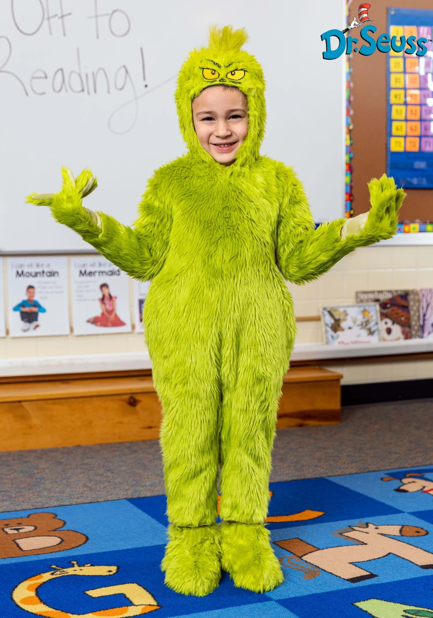 Classic Grinch Jumpsuit Costume For Toddlers 3 Classic Grinch Jumpsuit Costume For Toddlers