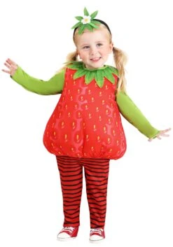 Classic Strawberry Costume For Toddler