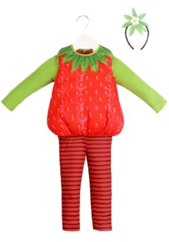 Classic Strawberry Costume For Toddler 11 Classic Strawberry Costume For Toddler -Halloween Costumes toddler classic strawberry costume alt 4