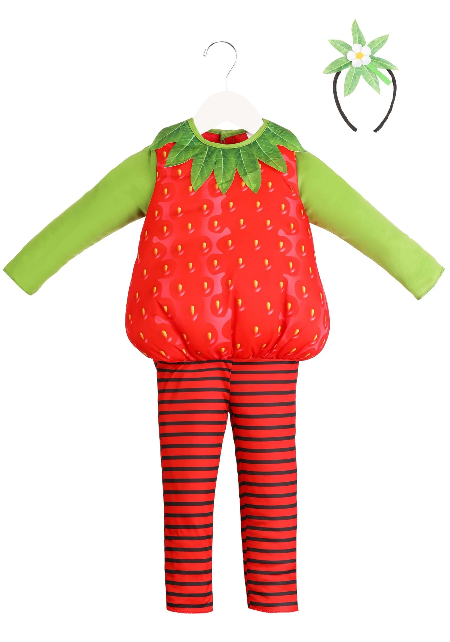 Classic Strawberry Costume For Toddler 5 Classic Strawberry Costume For Toddler - Image 3