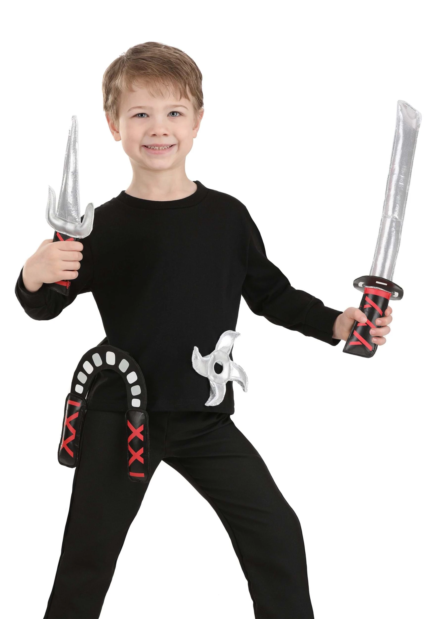 Cloth Ninja Weapon 4-Piece Set For Toddlers 3 Cloth Ninja Weapon 4-Piece Set For Toddlers