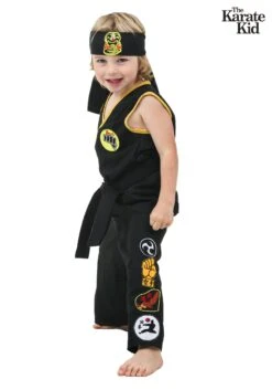 The Karate Kid Cobra Kai Costume For Toddlers 9 The Karate Kid Cobra Kai Costume For Toddlers -Halloween Costumes toddler cobra kai costume alt 2