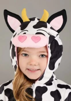 Girl's Cute Cow Toddler Costume 9 Girl's Cute Cow Toddler Costume -Halloween Costumes toddler cute cow costume alt 2