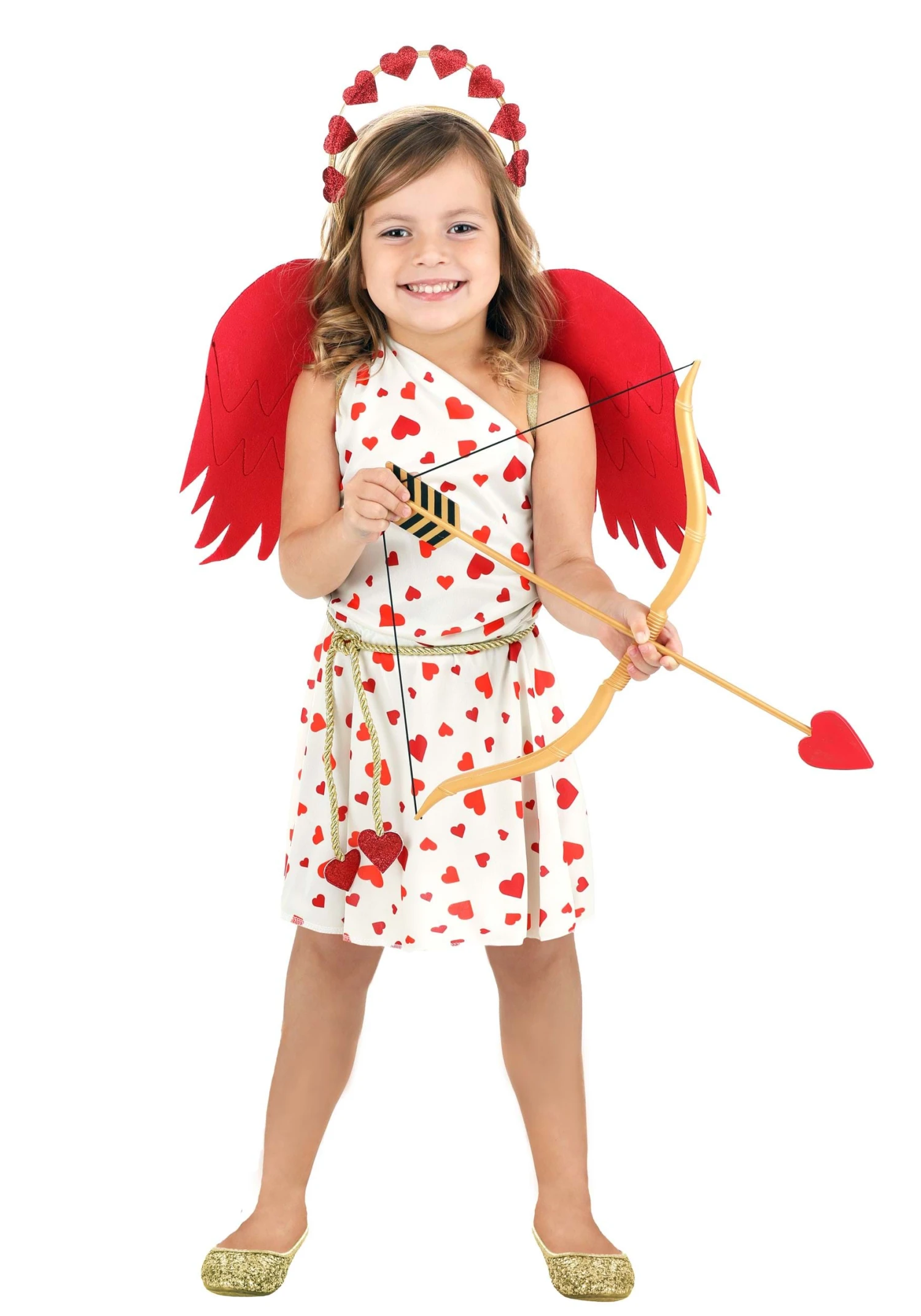 Girl's Toddler Cutie Cupid Costume Dress 8 Girl's Toddler Cutie Cupid Costume Dress - Image 6