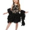 Dazzling Black And Tan Flapper Costume For Toddlers 2 Dazzling Black And Tan Flapper Costume For Toddlers -Halloween Costumes toddler dazzling flapper costume