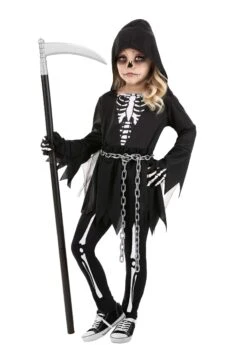 Toddler Death Costume Dress For Girls 6 Toddler Death Costume Dress For Girls -Halloween Costumes toddler death costume dress alt 1