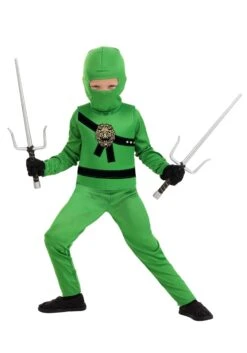 Deluxe Toddler Green Ninja Master Costume