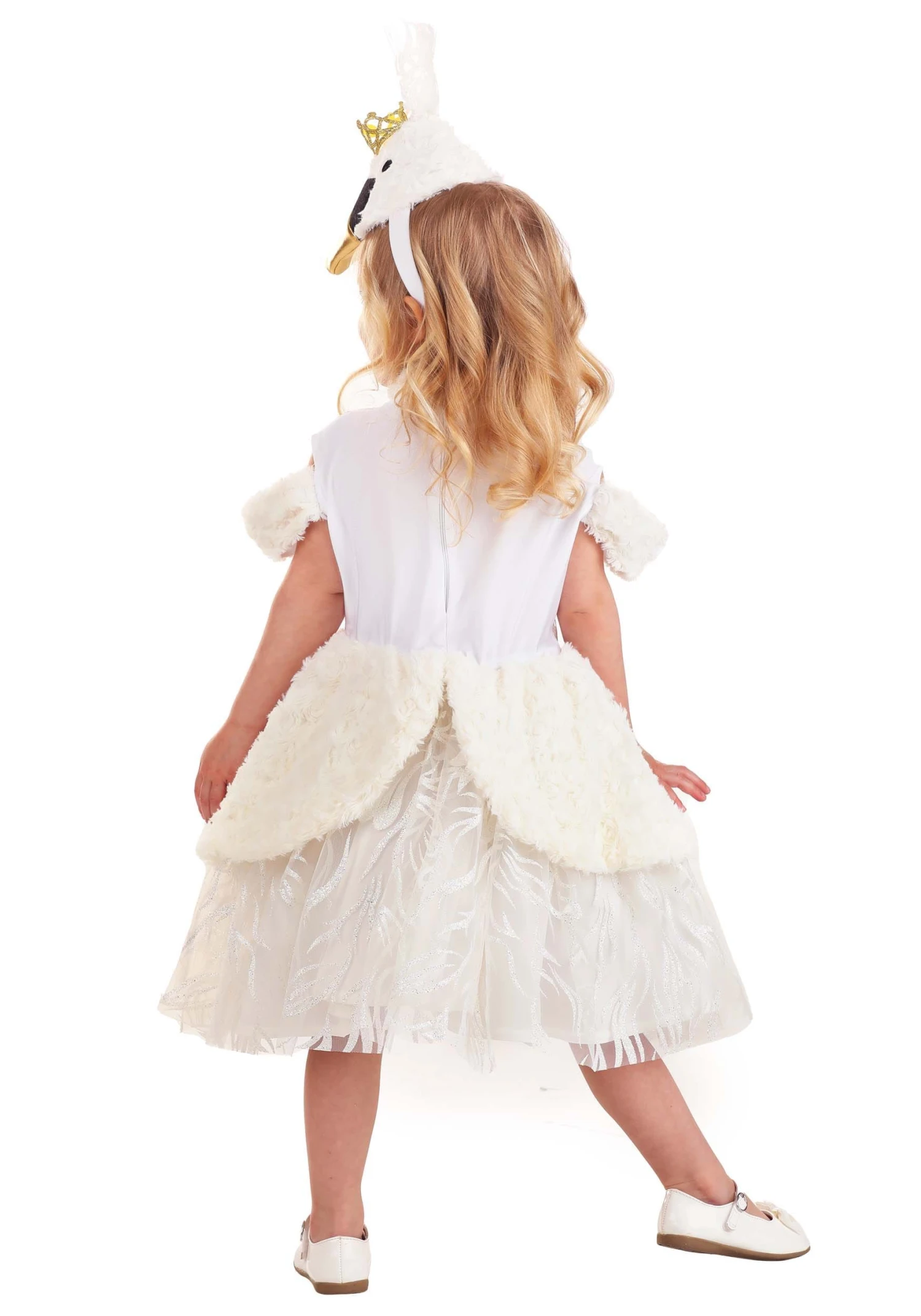 Toddler Deluxe Swan Costume Dress For Girls 4 Toddler Deluxe Swan Costume Dress For Girls - Image 2