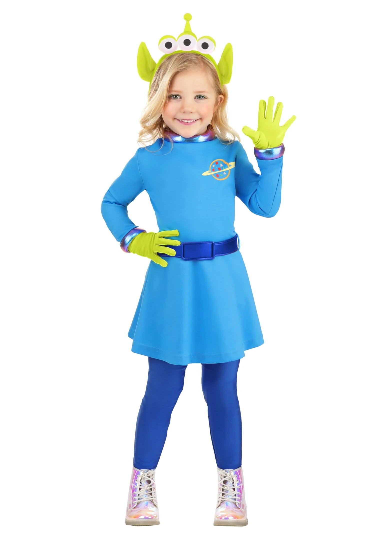 Girl's Disney And Pixar Toy Story Alien Toddler Costume Dress 6 Girl's Disney And Pixar Toy Story Alien Toddler Costume Dress - Image 4
