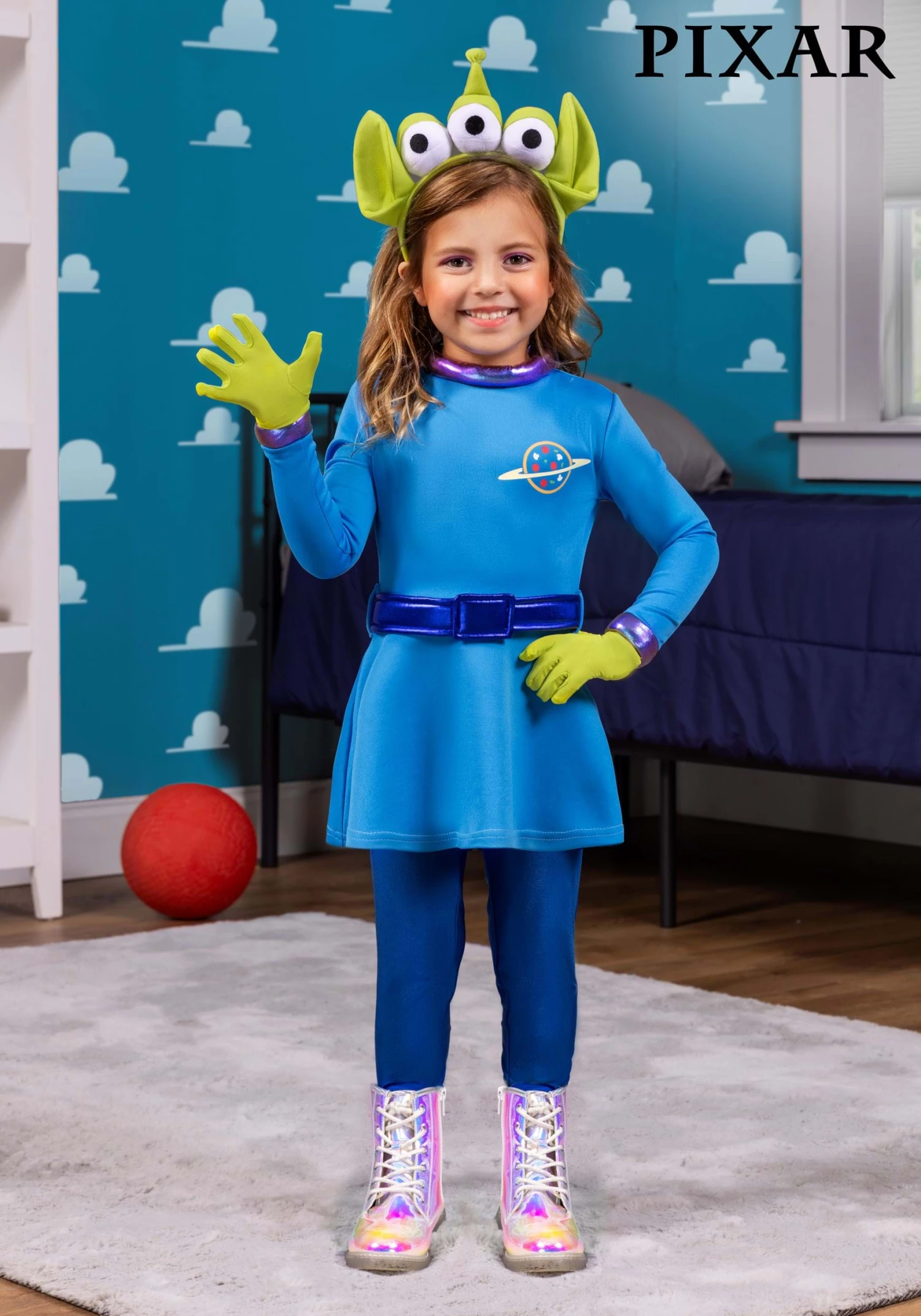 Girl's Disney And Pixar Toy Story Alien Toddler Costume Dress 3 Girl's Disney And Pixar Toy Story Alien Toddler Costume Dress