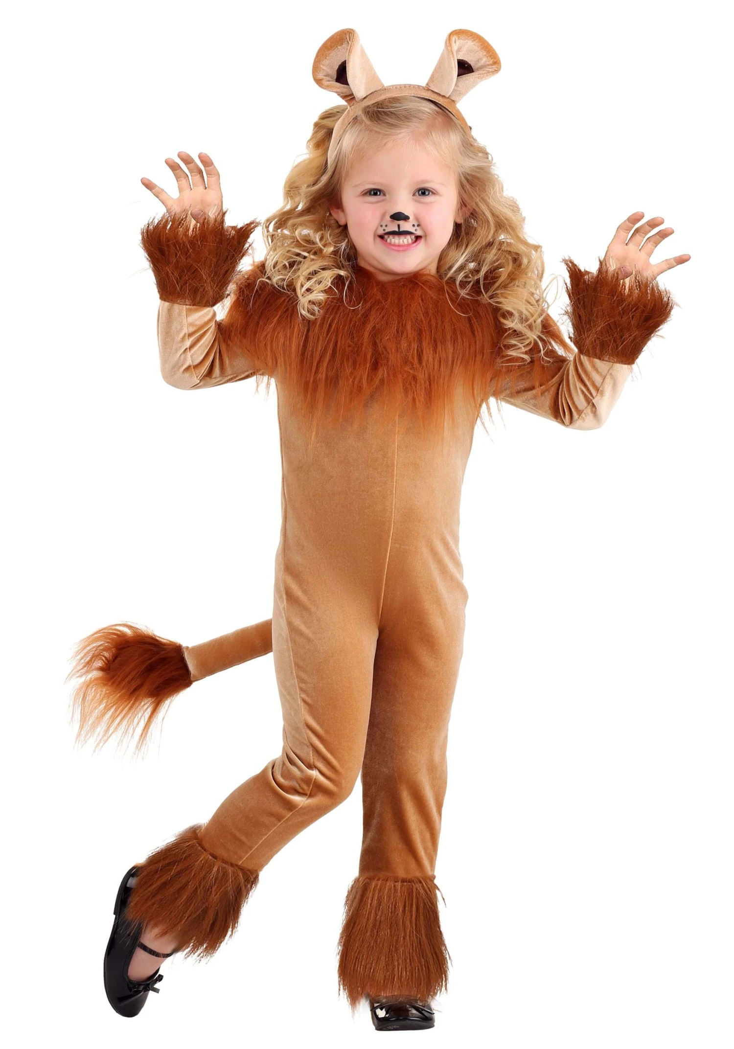 Girl's Fierce Lion Toddler Costume 3 Girl's Fierce Lion Toddler Costume