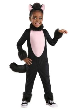 Toddler Big Tailed Black Cat Girl's Costume