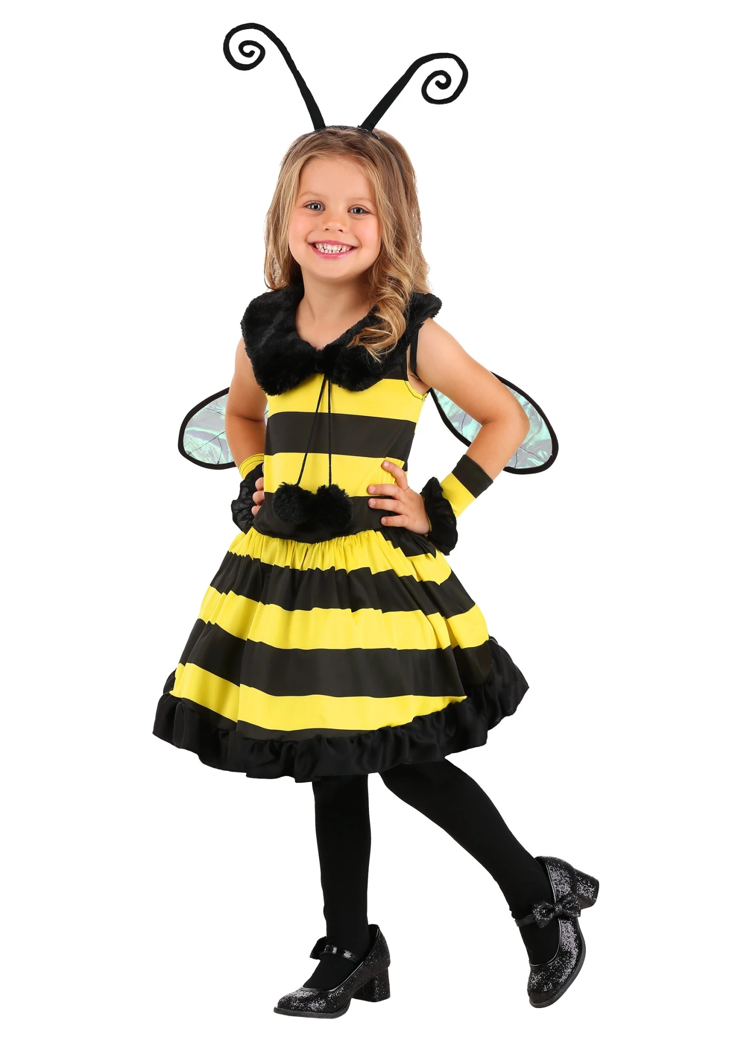 Girl's Deluxe Bumble Bee Toddler Costume 3 Girl's Deluxe Bumble Bee Toddler Costume