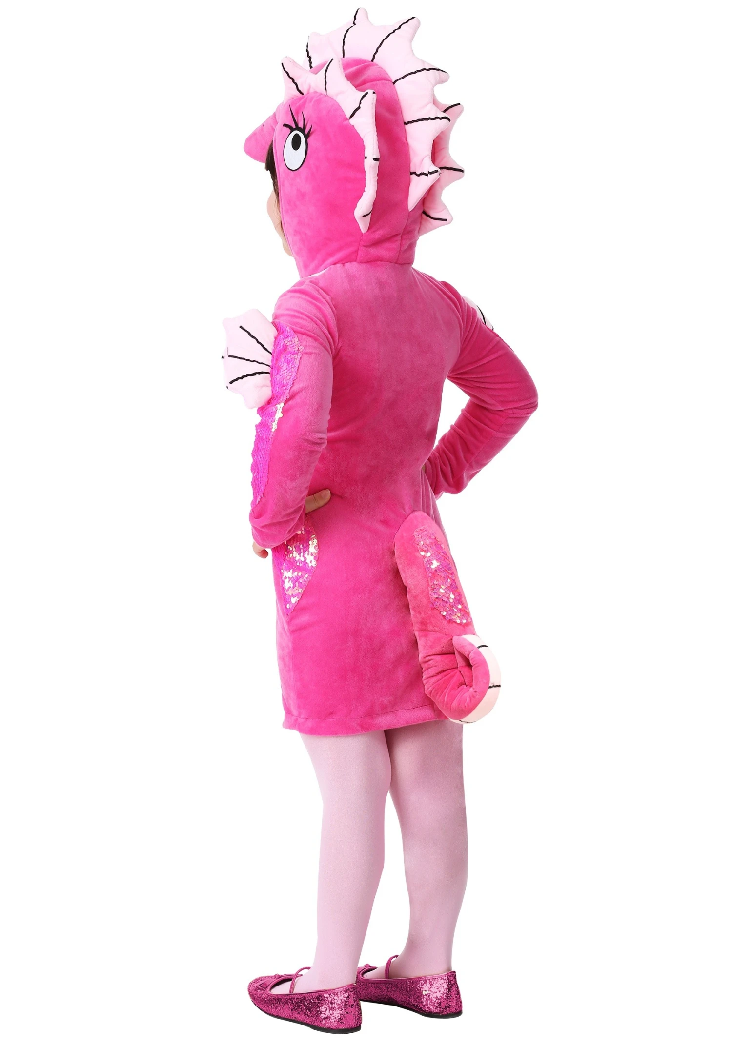 Toddler Pink Seahorse Costume For Girls 4 Toddler Pink Seahorse Costume For Girls - Image 2