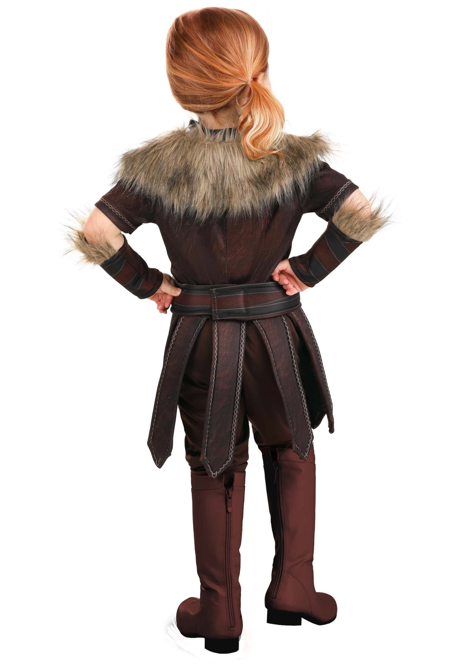 Girl's Valorous Viking Toddler Costume 4 Girl's Valorous Viking Toddler Costume - Image 2