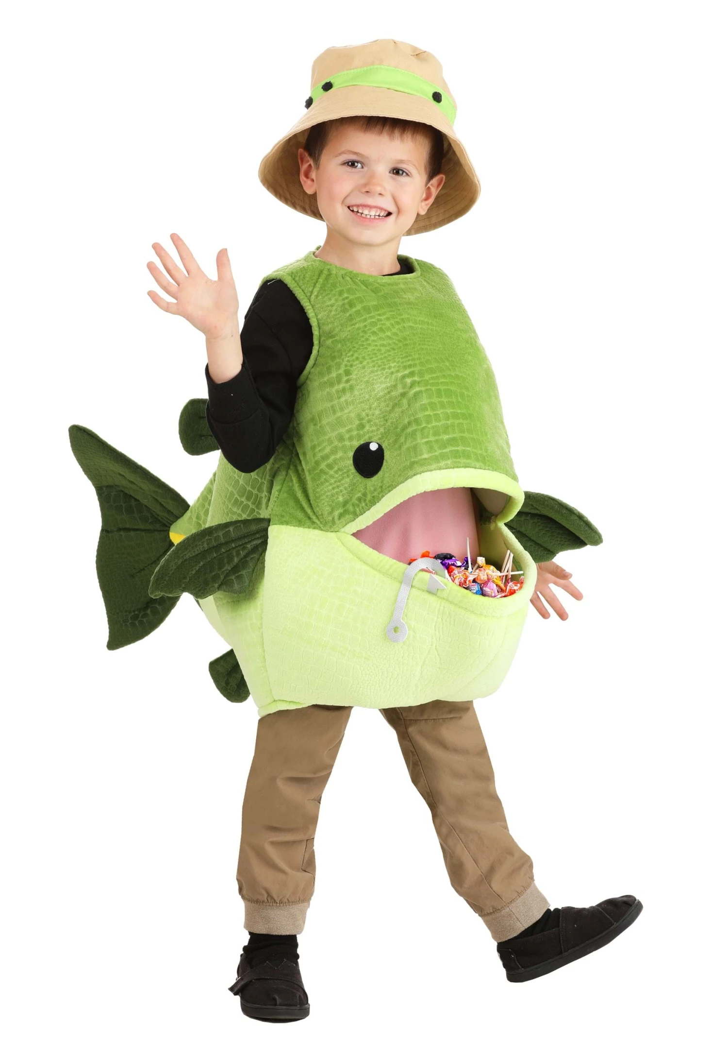 Toddler Gone Fishin' Bass Costume For Toddlers 3 Toddler Gone Fishin' Bass Costume For Toddlers