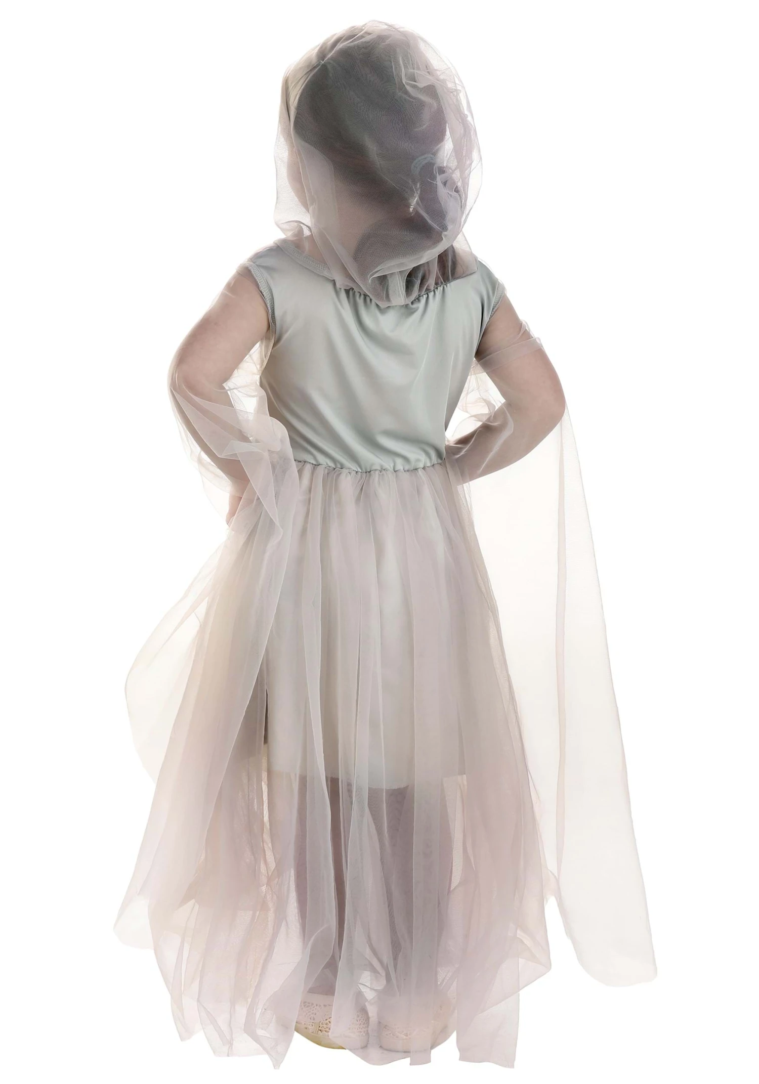 Girl's Toddler Gossamer Ghost Costume Dress 4 Girl's Toddler Gossamer Ghost Costume Dress - Image 2
