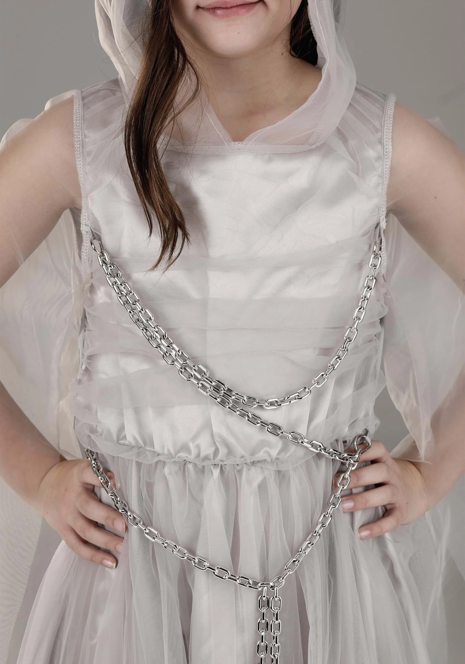 Girl's Toddler Gossamer Ghost Costume Dress 6 Girl's Toddler Gossamer Ghost Costume Dress - Image 4