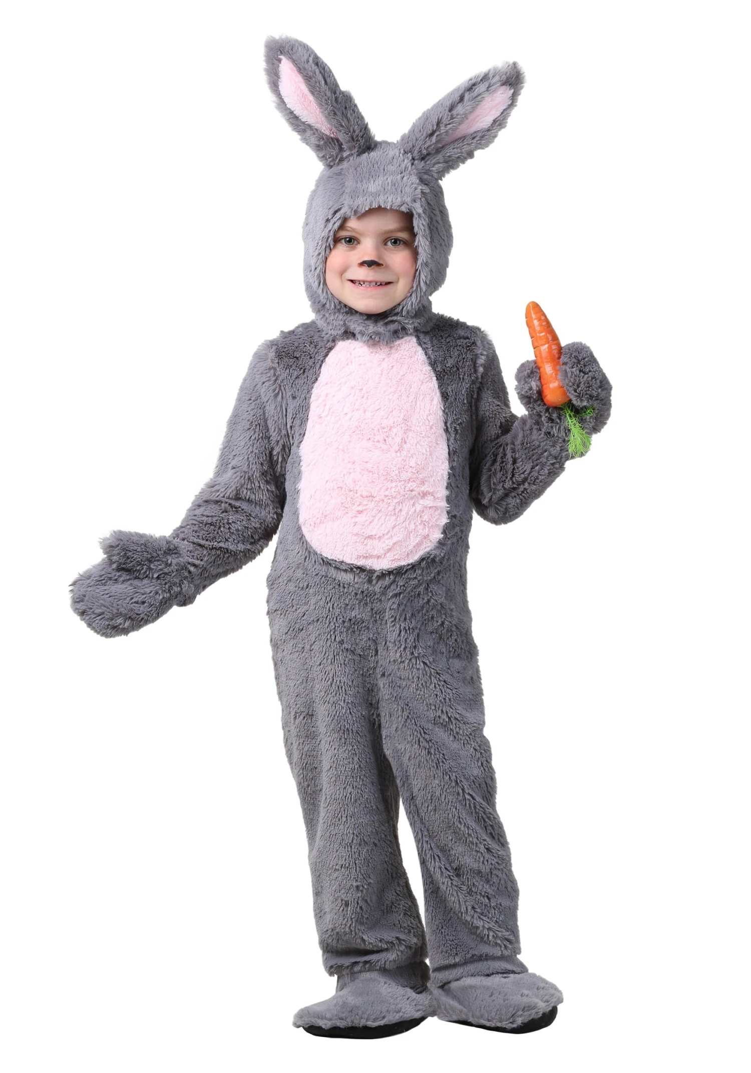 Toddler Grey Bunny Costume 3 Toddler Grey Bunny Costume