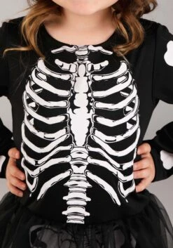 Toddler Lil Miss Skeleton Costume For Girls 9 Toddler Lil Miss Skeleton Costume For Girls -Halloween Costumes toddler lil miss skeleton costume alt 3