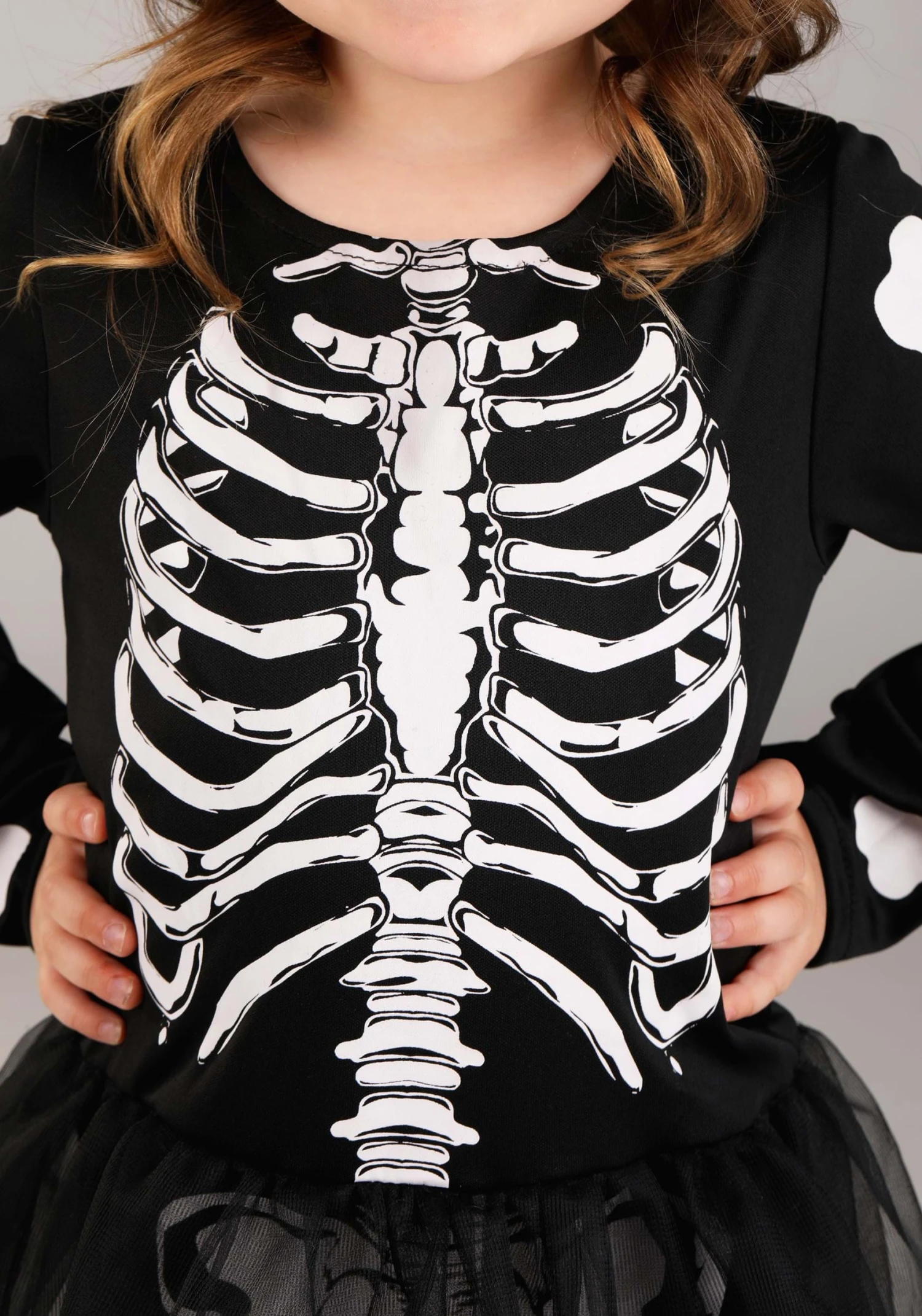 Toddler Lil Miss Skeleton Costume For Girls 6 Toddler Lil Miss Skeleton Costume For Girls - Image 4