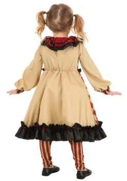 Girl's Little Creepy Clown Toddler Costume 6 Girl's Little Creepy Clown Toddler Costume -Halloween Costumes toddler little creepy clown costume alt 1
