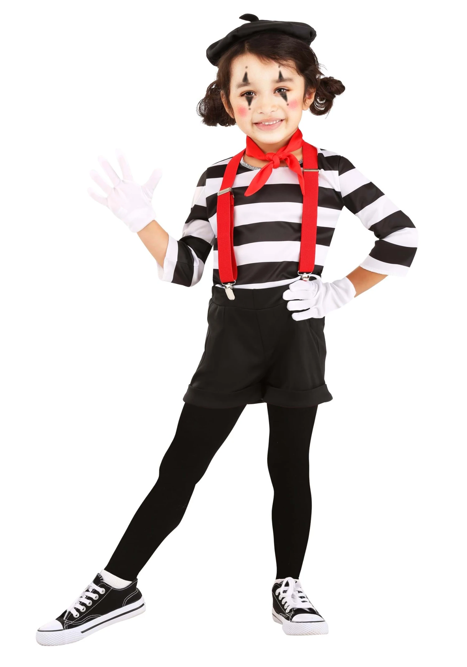 Classic Mime Toddler Costume 3 Classic Mime Toddler Costume