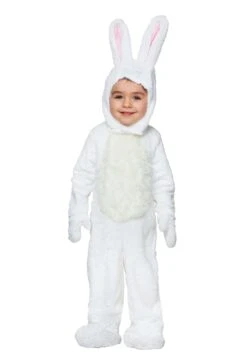 Toddler Open Face White Bunny Costume -Halloween Costumes toddler open face white bunny alt 3