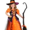 Girl's Toddler Orange Light-Up Witch Costume 1 Girl's Toddler Orange Light-Up Witch Costume -Halloween Costumes toddler orange light up witch costume