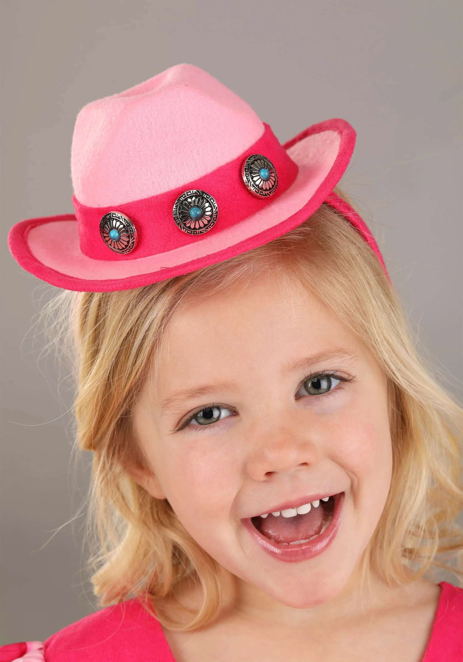 Girl's Pastel Pink Cowgirl Toddler Costume 5 Girl's Pastel Pink Cowgirl Toddler Costume - Image 3
